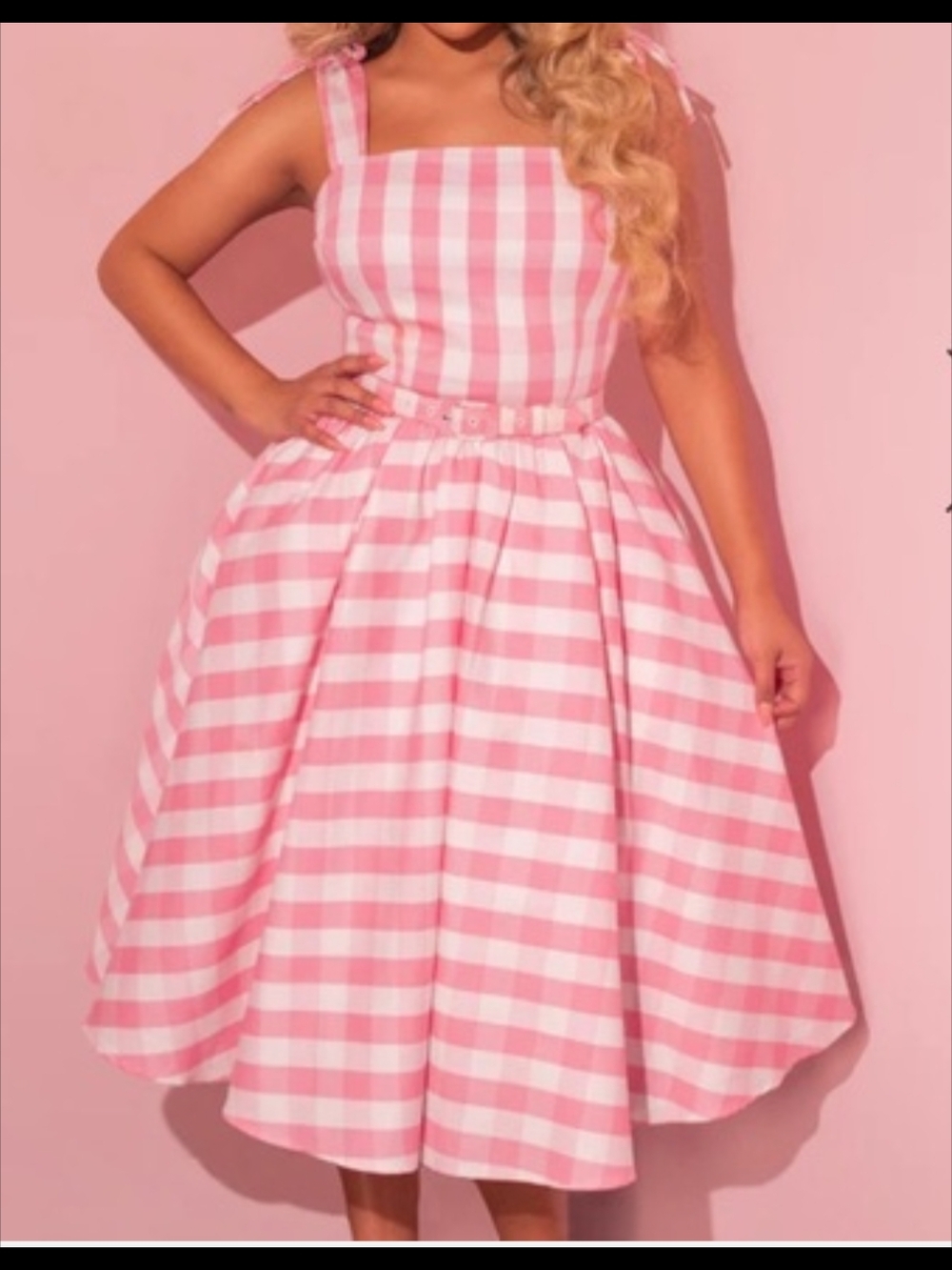 Pink Gingham Dream House Dress From Micheline Pitt